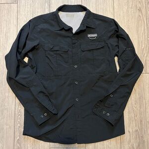 Men's Columbia Black Button-Up Shirt S/M